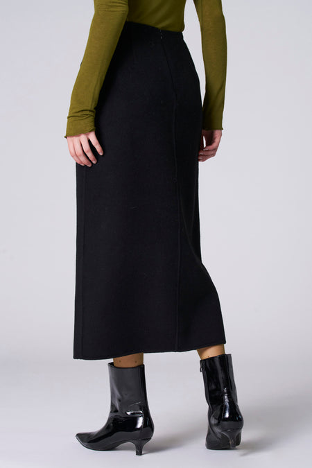 Jupe 3/4 Black denim - Astrid Black Label