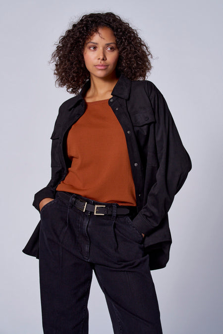 Veste en cuir Black denim - Astrid Black Label