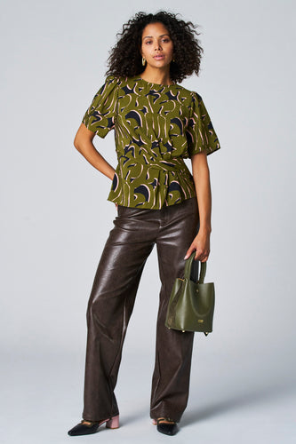 Blouse - groen - Astrid Black Label