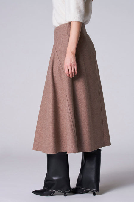 Lange rok - taupe