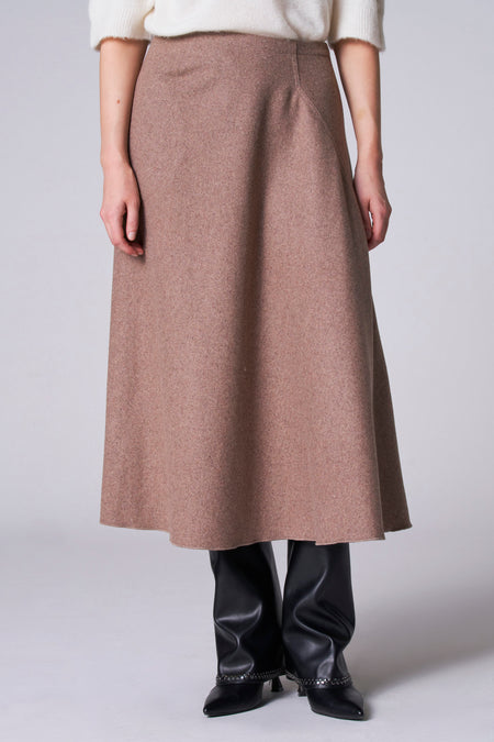 Jupe longue Taupe - Astrid Black Label