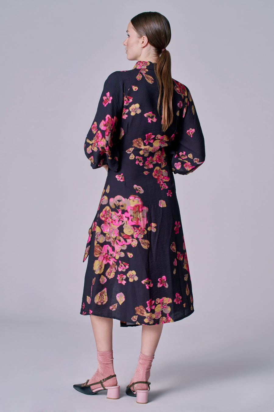 Robe à manches longues - Noir