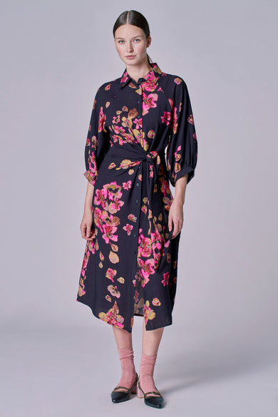 Robes manches longues Black denim - Astrid Black Label