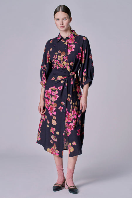 Kleedjes (lange mouwen) Black denim - Astrid Black Label