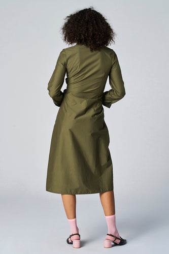 Kleedje met lange mouwen - Kaki - Astrid Black Label
