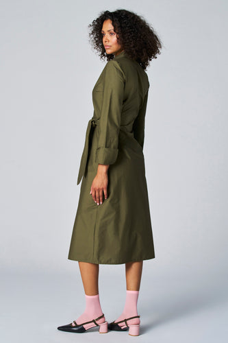 Kleedje met lange mouwen - Kaki - Astrid Black Label