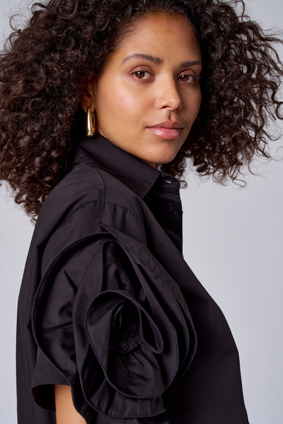 Blouse à manches courtes - Noir - Astrid Black Label - 4