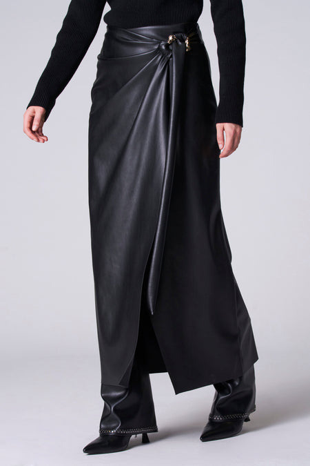 Jupe 3/4 Black denim - Astrid Black Label
