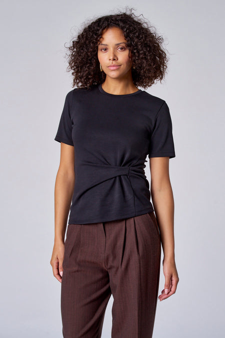 Top (korte mouwen) Black denim - Astrid Black Label