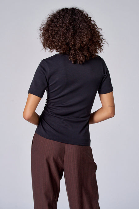 Top (korte mouwen) Black denim - Astrid Black Label