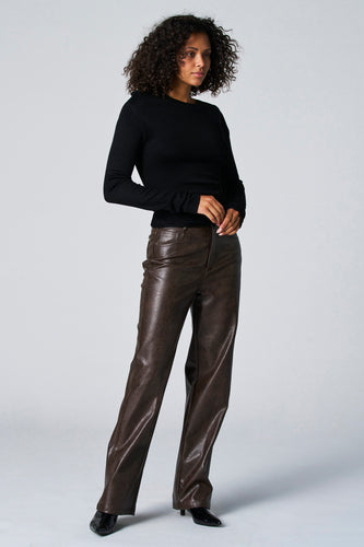 T-shirt met lange mouwen - Zwart - Astrid Black Label