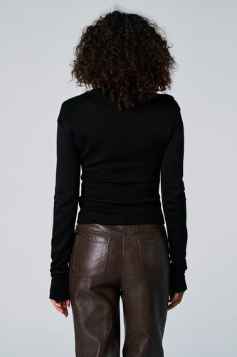 T-shirt met lange mouwen - Zwart - Astrid Black Label