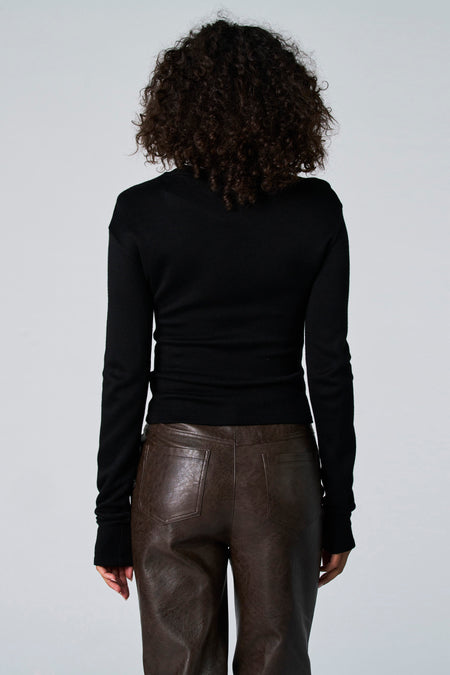T-shirt met lange mouwen - Zwart