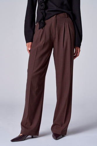 Kostuumbroek - bruin - Astrid Black Label