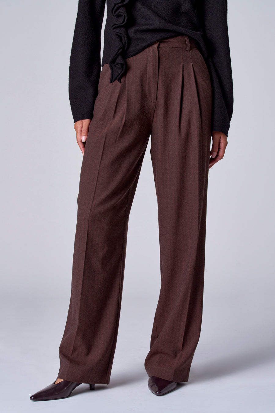 Kostuumbroek - bruin - Astrid Black Label