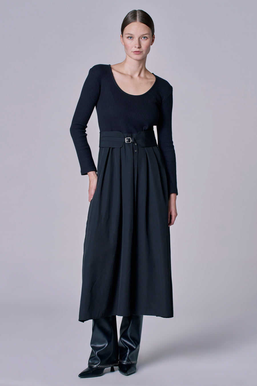 Kleedje met lange mouwen - Zwart - Astrid Black Label