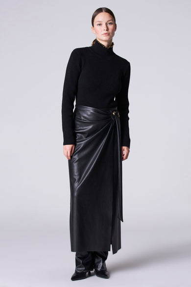 Pull met rolkraag - Zwart