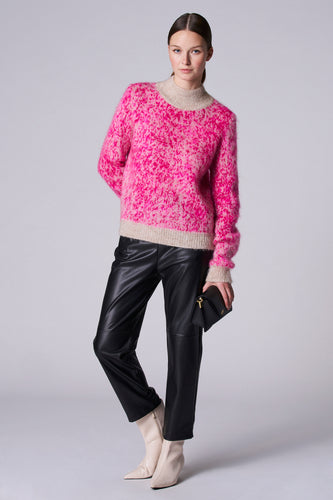 Pull met rolkraag - roze - Astrid Black Label