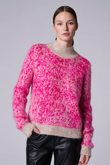 Pull col roulé Rose - Astrid Black Label