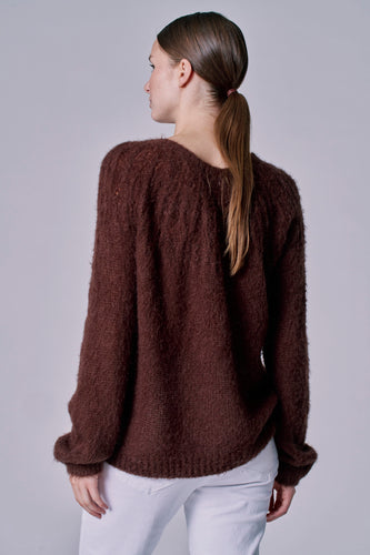 Pull met ronde hals - bruin - Astrid Black Label - 8