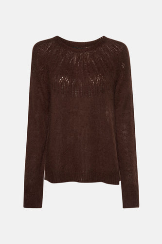 Pull met ronde hals - bruin - Astrid Black Label - 8