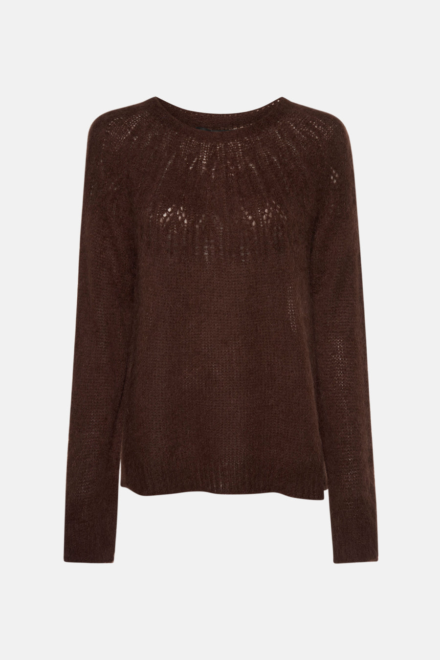 Pull met ronde hals - bruin - Astrid Black Label - 5