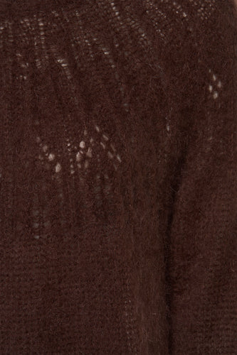 Pull met ronde hals - bruin - Astrid Black Label - 8