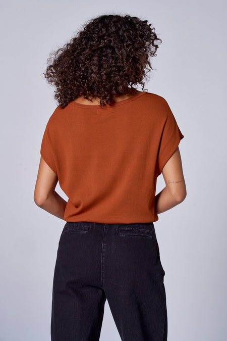 Trui met ronde hals Oranje - Astrid Black Label