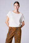 Pull met ronde hals - ecru
