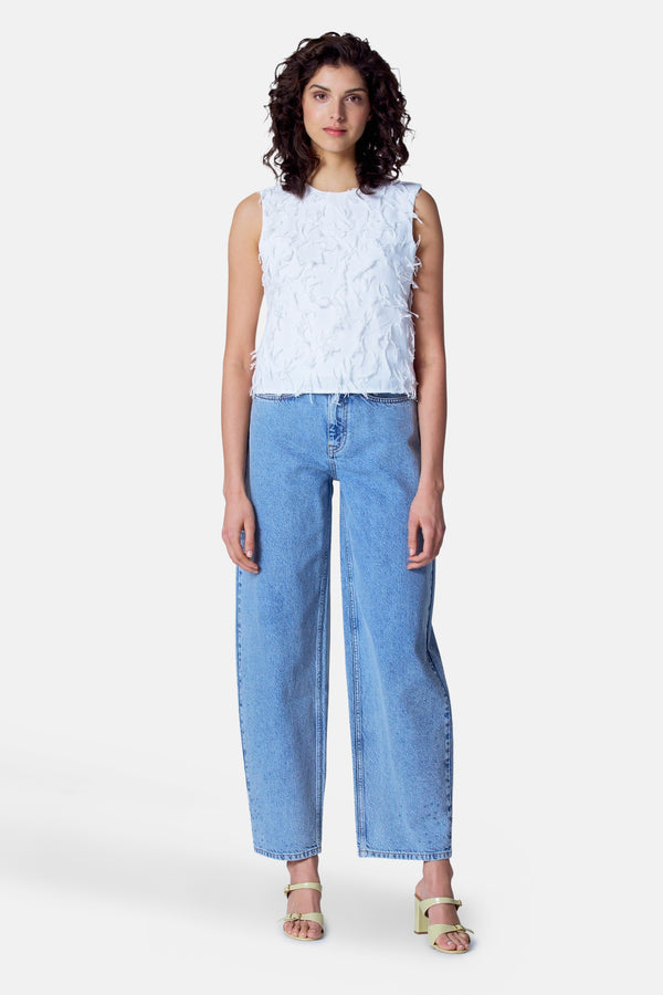 Jeans wide Light blue denim - Astrid Black Label