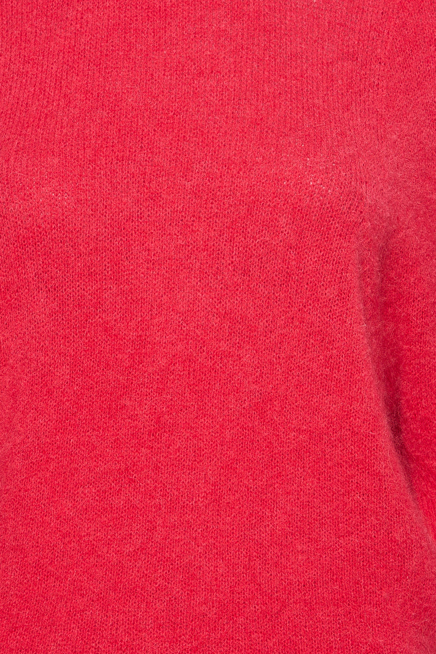 T-shirt rose avec col rond d'Astrid Black Label, en une fine texture tricotée.