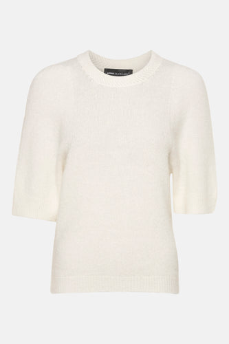 Pull met ronde hals - wit - Astrid Black Label