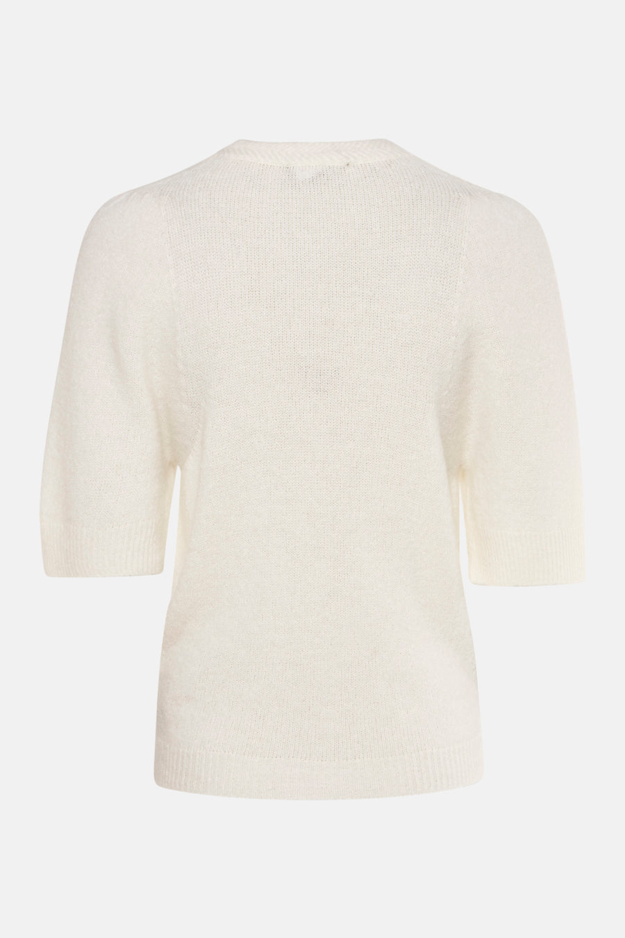 Pull met ronde hals - wit - Astrid Black Label