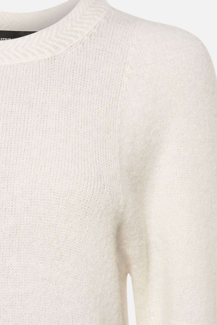 Pull met ronde hals - wit - Astrid Black Label