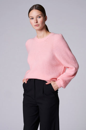 Pull met ronde hals - roze - Astrid Black Label