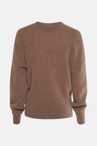 Pull met ronde hals - taupe - Astrid Black Label