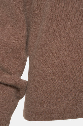 Pull met ronde hals - taupe - Astrid Black Label