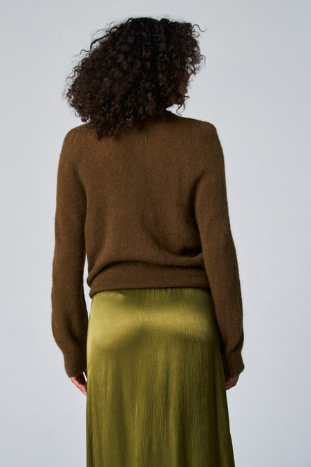 Pull met rolkraag - Kaki
