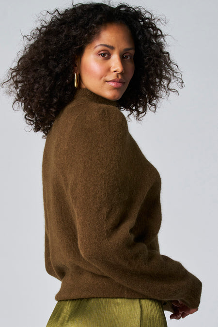 Pull col roulé Brun - Astrid Black Label