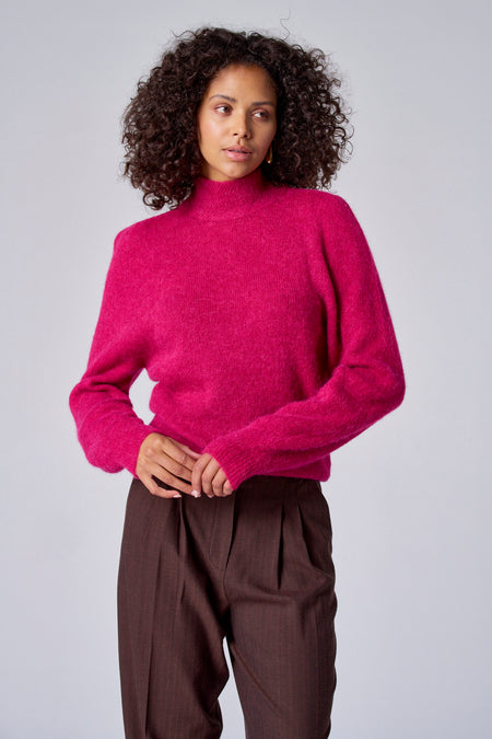 Pull col roulé Rose - Astrid Black Label