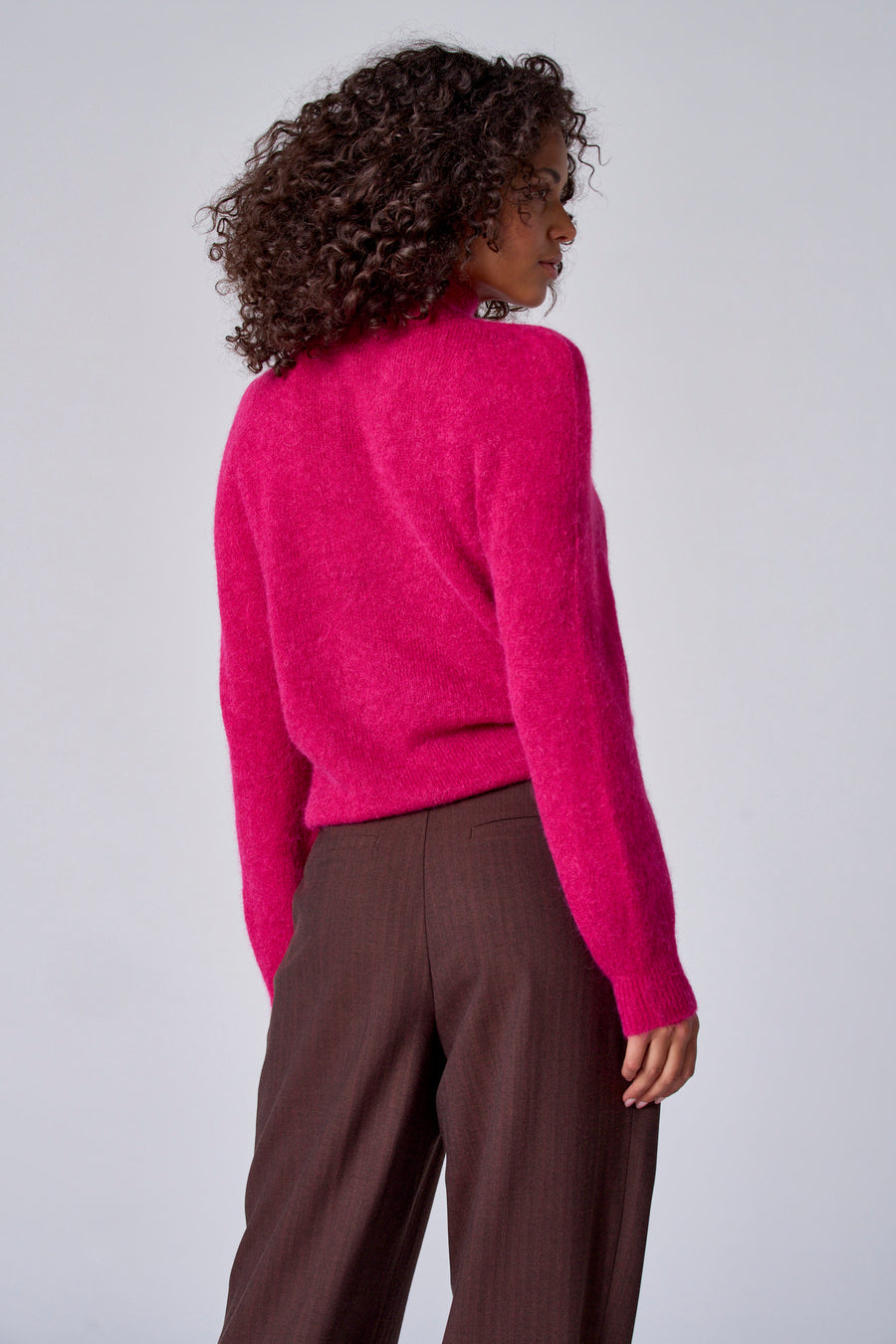 Pull à col roulé - rose - Astrid Black Label