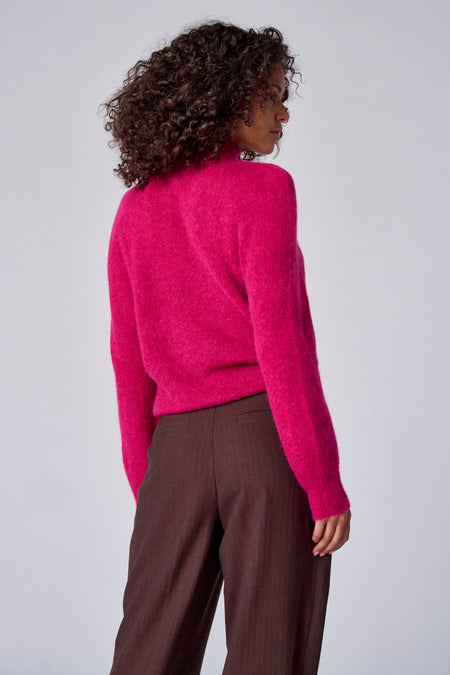 Pull col roulé Rose - Astrid Black Label