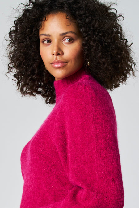 Pull col roulé Rose - Astrid Black Label