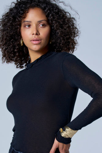 T-shirt met lange mouwen - Zwart - Astrid Black Label - 7