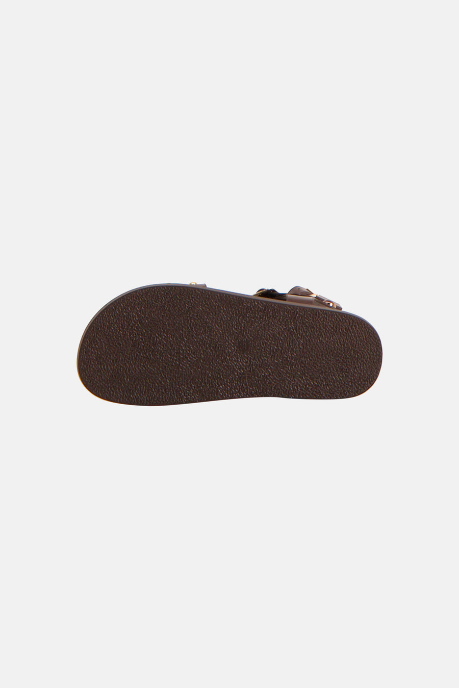 Bruine sandalen van Astrid Black Label, met een donkerbruine zool en verstelbare bandjes.