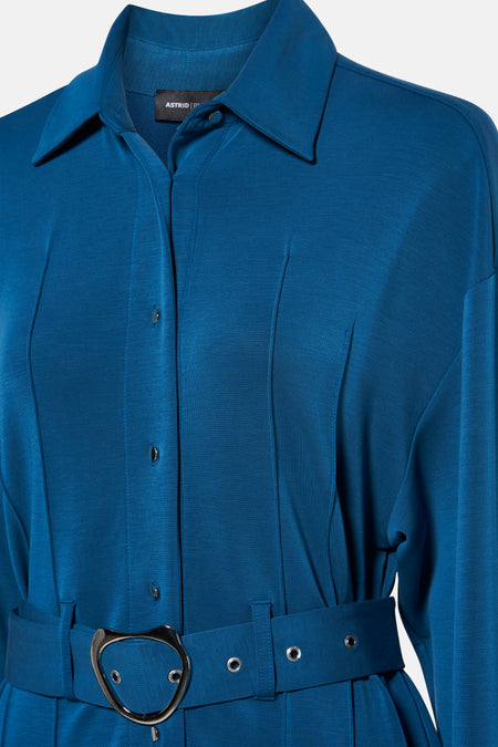 Kleedjes (lange mouwen) blauw - Astrid Black Label