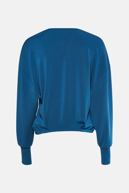 Trui met V-hals blauw - Astrid Black Label