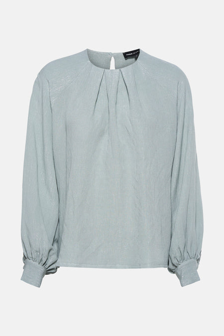 Blouse à manches longues - bleu