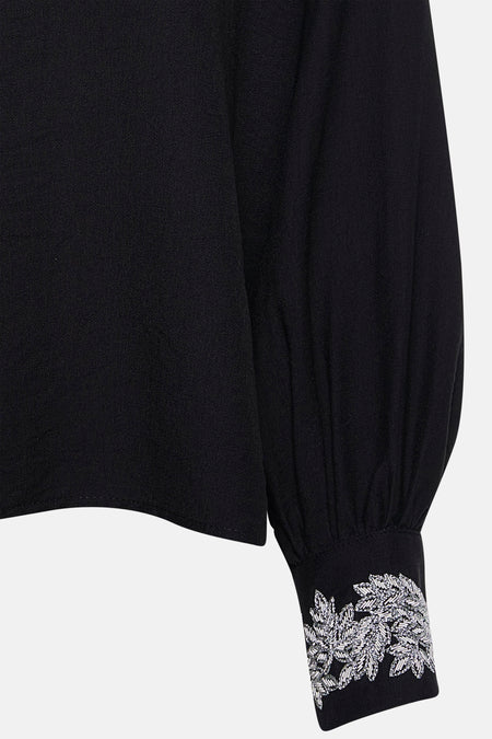 Hemd met lange mouwen - zwart