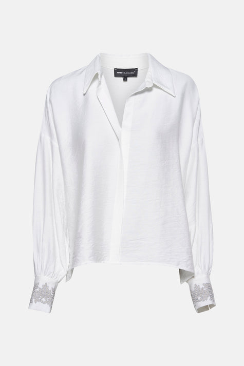 Hemd met lange mouwen - wit